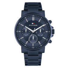 Tommy Hilfiger 1710705 Ανδρικό Ρολόι Μπαταρίας Μπλε Μεταλλικό Μπρασελέ 44mm